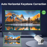 HY300 Auto  SuPortable Mini Projectorpports Local 1080P, Decodes 4K, Dual-Band WIFI6 5G Wireless