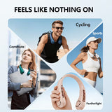 Portable Neck Fan Hands Free Bladeless Neck Fan, 360° Cooling Hanging Fan, 3 Wind Speed Personal Neck Fan