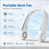Portable Neck Fan Hands Free Bladeless Neck Fan, 360° Cooling Hanging Fan, 3 Wind Speed Personal Neck Fan