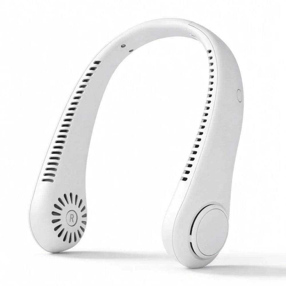 Portable Neck Fan Hands Free Bladeless Neck Fan, 360° Cooling Hanging Fan, 3 Wind Speed Personal Neck Fan
